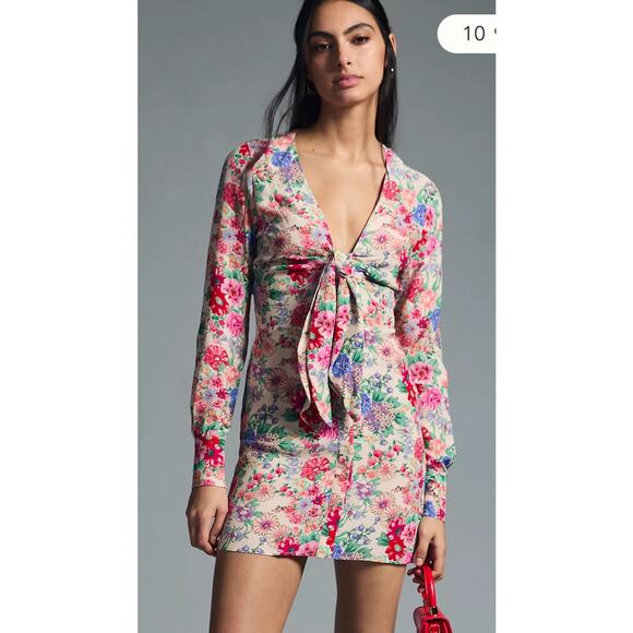 Favorite Daughter Dresses & Skirts - Favorite Daughter Barely Holding It Together Floral Long Sleeve Dress sz12 NWT